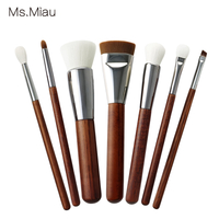 2024 Brown wooden handle makeup brush, light luxury and high-end