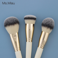 Wholesale Private Brand LOGO Acceptable Classic Style Mixed Hair Wooden Handle Gold Makeup Brush Professional Set