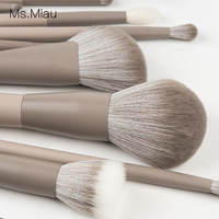 Belleza Gray soft 12pcs makeup brush set 